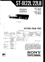 Sony ST-JX22LB - Service Manual